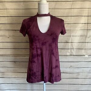 American Eagle Soft & Sexy Purple Tie-Dye Tee